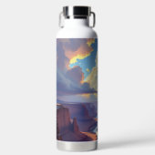 Eagle Flying over a Canyon Trinkflasche (Vorderseite)