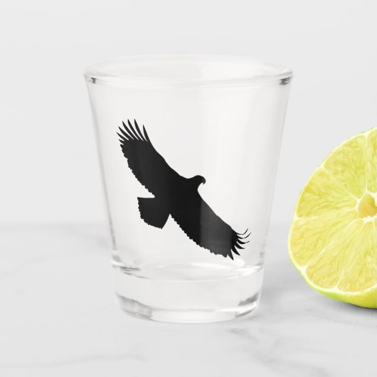 Eagle Flying Shot Glass Schnapsglas (Vorderseite)