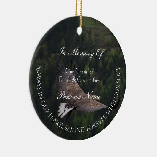 Eagle Flying Tribute Ornament by HAMbyWG (Rechts)