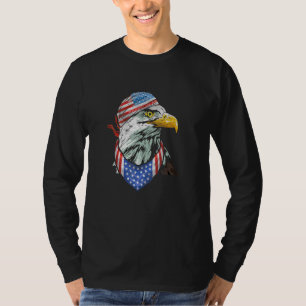 Eagle Form amerikanische Flagge Form Patriotische T-Shirt