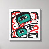 Eagle - Formgebung der Nordwestküste des Pazifiks Leinwanddruck (Vorderseite)