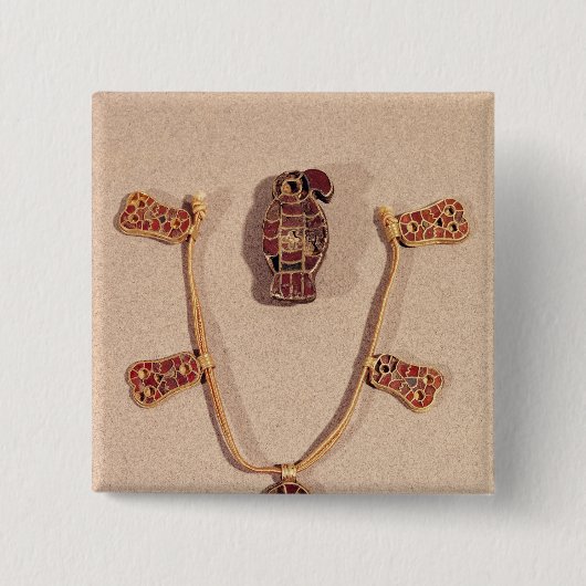 Eagle-förmige Brosche und eine Halskette Button (Vorderseite)