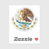 Eagle From Mexican Flag Aufkleber (Blatt)