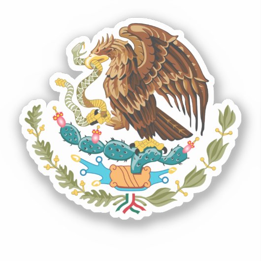 Eagle From Mexican Flag Aufkleber (Vorderseite)