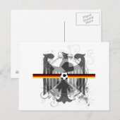 Eagle Fußball - Deutsche Fans - Geschenke und T -  Postkarte (Vorne/Hinten)