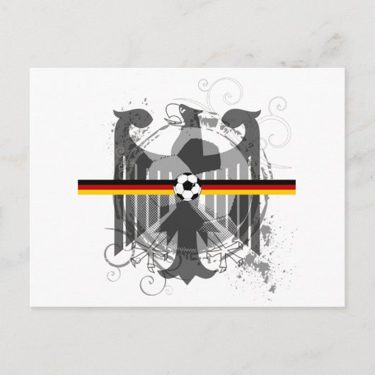 Eagle Fußball - Deutsche Fans - Geschenke und T -  Postkarte (Vorderseite)