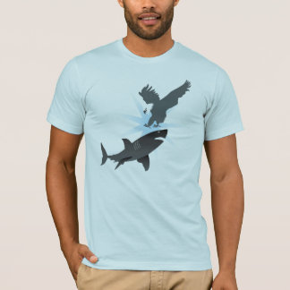 Eagle gegen Haifisch T-Shirt