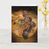 Eagle-Geist der Wind ArtCard Karte (Gelbe Blume)