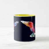 Eagle-Geist-Tier-Vogel. Totem. Aquarell-Kunst Zweifarbige Tasse (Mittel)