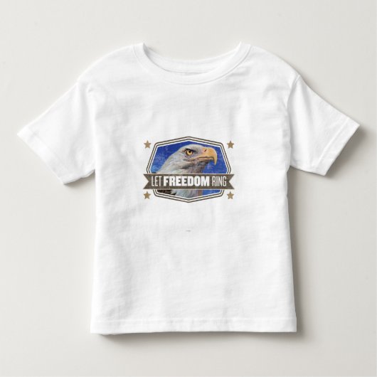 Eagle-Gelassener Freiheits-Ring Kleinkind T-shirt (Vorderseite)