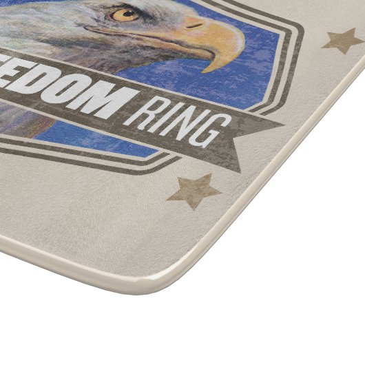 Eagle-Gelassener Freiheits-Ring Schneidebrett (Ecke)