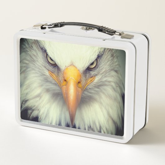 Eagle-Gesicht Metall Brotdose (Rückseite)