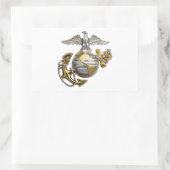 Eagle Globe Anchor Rechteckiger Aufkleber (Tasche)
