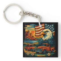 Eagle Glory Vintages T-Shirt - Patriotische amerik