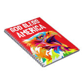 Eagle God Bless America Notizblock (Rechte Seite)