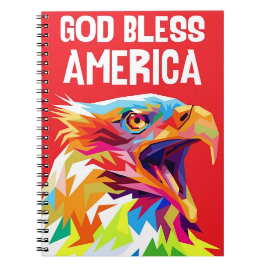 Eagle God Bless America Notizblock (Vorderseite)