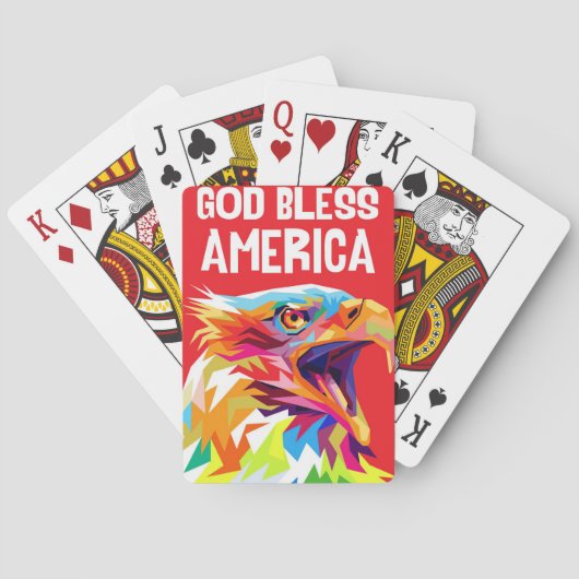 Eagle God Bless America Spielkarten (Rückseite)