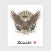Eagle Graduation Customizable Sticker (Blatt)