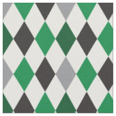 Eagle Green & Black Raute Muster Stoff (Nahaufnahme)