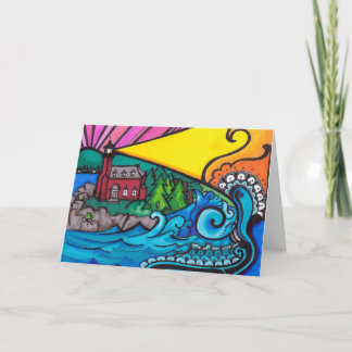 Eagle-Hafen-Leuchtturm-Gruß-Karte Karte