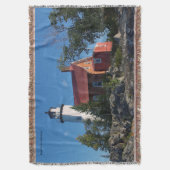 Eagle Harbor Leuchtturm werfen Decke (Vorderseite Vertikal)