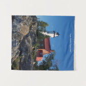 Eagle Harbor Lighthouse Tapestation Wandteppich (Vorderseite (Horizontal))