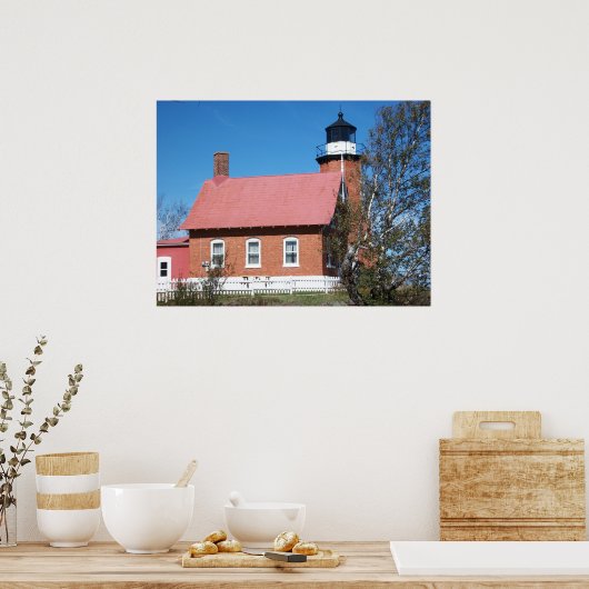 Eagle Harbour Lighthouse Foto Poster (Küche)