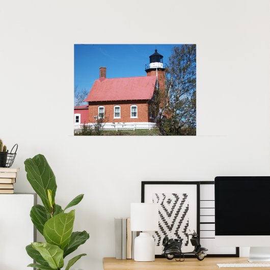 Eagle Harbour Lighthouse Foto Poster (Heimbüro)
