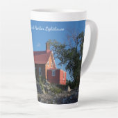 Eagle Harbour Lighthouse Latte Tasse (Rechte Ecke)