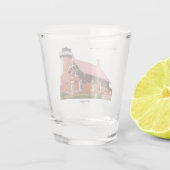 Eagle Harbour Lighthouse Showglass Schnapsglas (Rückseite)