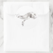 Eagle Harpy Runder Aufkleber (Tasche)