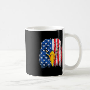 Eagle Head American Flag Patriotic 4. Juli 1999 Kaffeetasse