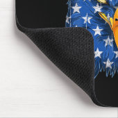Eagle Head American Flag Patriotic 4. Juli 1999 Mousepad (Ecke)