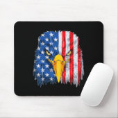 Eagle Head American Flag Patriotic 4. Juli 1999 Mousepad (Mit Mouse)
