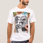 Eagle Head and Dinosaur T - Shirt (Vorderseite)