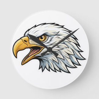 Eagle head clock runde wanduhr