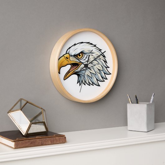 Eagle head designed wall watch uhr (Büro)