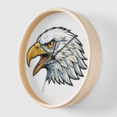 Eagle head designed wall watch uhr (Winkel)