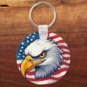 Eagle Head Graphic Tee – USA Pride Apparel Schlüsselanhänger (Rückseite)