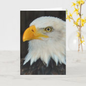 Eagle Head Greeting Card Karte (Gelbe Blume)
