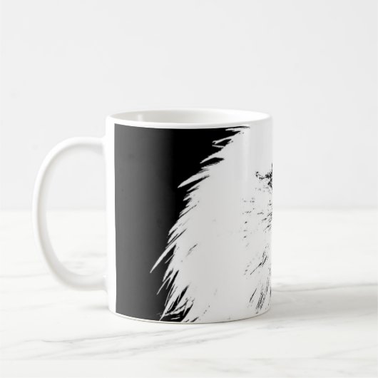 Eagle Head Moderne Pop Art Template hinzufügen Kaffeetasse (Links)