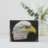 Eagle Head Postkarte (Stehend Vorderseite)
