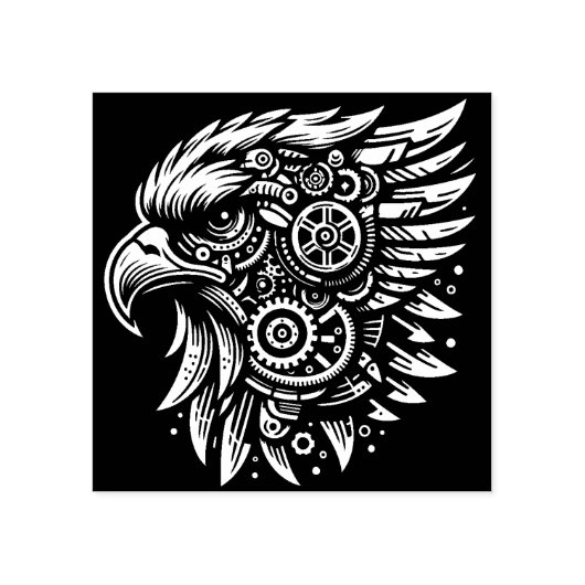 Eagle Head Rubber Briefmarke Gummistempel (Prägung)