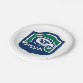 Eagle Head Wappen Pappteller (Schrägansicht)