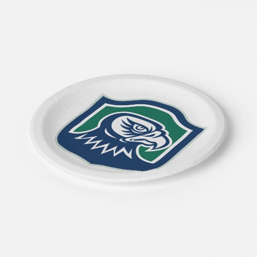 Eagle Head Wappen Pappteller (Schrägansicht)