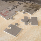 Eagle Holding Small Bird ca. 1887 Kawanabe Kyōsai Puzzle (Seite)