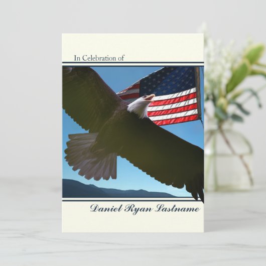 Eagle Honor Einladung (Stehend Vorderseite)