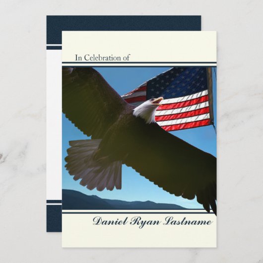 Eagle Honor Einladung (Vorne/Hinten)