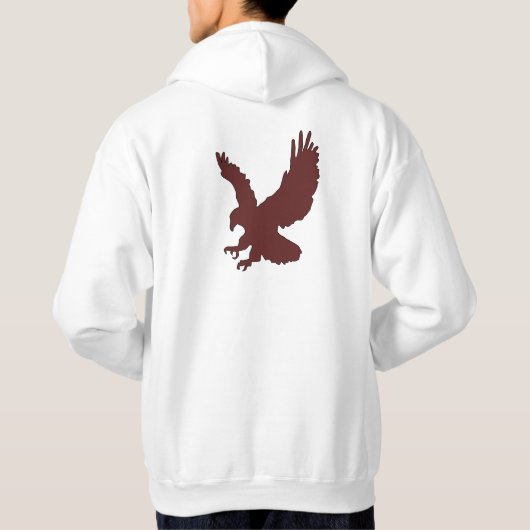 Eagle Hunter Quote Design Hoodie (Rückseite)