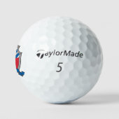 Eagle I monogram Red Blue Wappen Golf Balls Golfball (Logo)